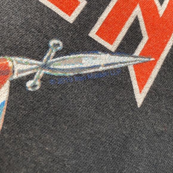 Iron Maiden The Trooper Eddie 2010 Boxy Cropped Tee Shirt Medium Punk Y2K - Picture 8 of 9